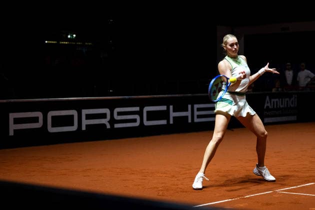 Fanny Stollar (Ungarn) im Bild, Viertelfinale Doppel, GER, Porsche Tennis Grand Prix Stuttgart, WTA, Tennis Damen 500, 15.04.2026 GER, Porsche Tennis Grand Prix Stuttgart, WTA 500, 15.04.2026 Stuttgart Copyright: xEibner-Pressefoto Memmlerx EP_MMR