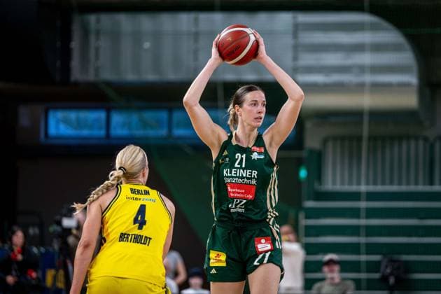 Basketball Berlin 15.04.2026 DBBL 1. Bundesliga Saison 2025 2026 Playoffs Halbfinale Spiel 3 Alba Berlin - Rutronik Stars Keltern Alexandria Kiss-Rusk (Keltern, No.21)