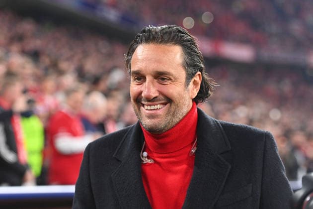 Luca TONI, Einzelbild,angeschnittenes Einzelmotiv,Portraet,Portrait,Porträt. Fussball Champions League,Saison 2025 26, Viertelfinale FC Bayern-Muenchen -Real Madrid 4-3 am 15.04.2026 A L L I A N Z A R E N A.