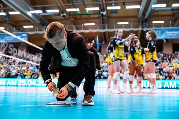 15.04.2026, GER, Volleyball, 1.Bl, Frauen, Saison 25 26, Finale PlayOff (Best of 5), VfB 91 Suhl Lotto Thueringen - Dresdner SC Laszlo Hollosy (VfB 91 Suhl Lotto Thueringen) 98527 Suhl Sporthalle Wolfsgrube Thüringen Deutschland