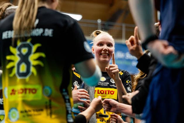 15.04.2026, GER, Volleyball, 1.Bl, Frauen, Saison 25 26, Finale PlayOff (Best of 5), VfB 91 Suhl Lotto Thueringen - Dresdner SC Roosa Laakkonen (VfB 91 Suhl Lotto Thueringen) 98527 Suhl Sporthalle Wolfsgrube Thüringen Deutschland