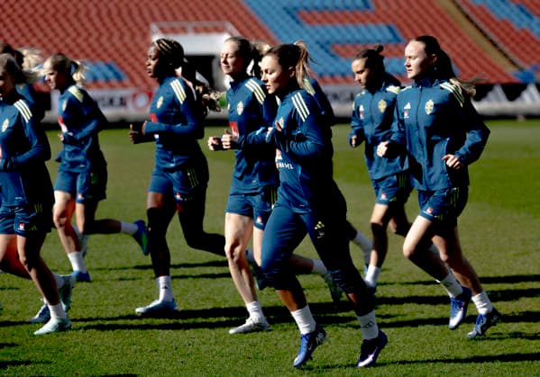 GOTHENBURG 20260416 Johanna Rytting Karneryd during Monday s training at Ullevi in Gothenburg ahead of Saturday s World Cup qualifying match against Serbia at the National Arena in Stockholm GÖTEBORG SWEDEN x9200x