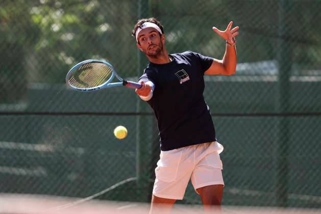 April 16, 2026, Barcelona, Barcelona, Spain: Lorenzo Musetti of Italy during training on Day 6 of the Barcelona Open Banc Sabadell - Conde Godo 2026 Day 6 at Real Club de Tenis Barcelona on April 16, 2026 in Barcelona, Spain. Barcelona Spain - ZUMAa181 20260416_zaa_a181_002 Copyright: xJavierxBorregox
