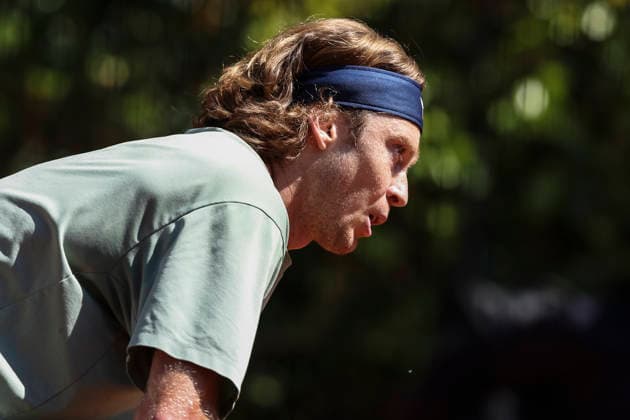 April 16, 2026, Barcelona, Barcelona, Spain: Andrey Rublev of Russia during training on Day 6 of the Barcelona Open Banc Sabadell - Conde Godo 2026 Day 6 at Real Club de Tenis Barcelona on April 16, 2026 in Barcelona, Spain. Barcelona Open Banc Sabadell - Conde Godo 2026 Day 6  - ZUMAa181 20260416_zaa_a181_005 Copyright: xJavierxBorregox