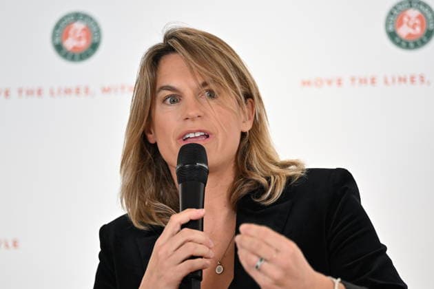 Roland Garros 2026 pre-tournament press conference, PK, Pressekonferenz PARIS, FRANCE - APRIL 16: Amelie Mauresmo, director of Roland Garros speaks during the pre-tournament press conference at the Roland Garros Stadium in Paris, France on April 16, 2026. Mustafa Yalcin Anadolu Paris France. Editorial use only. Please get in touch for any other usage.  Copyright: x2026xAnadoluxMustafaxYalcinx