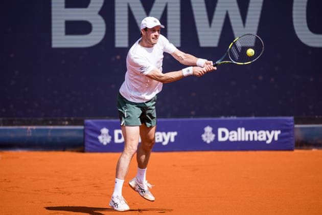 MUNICH, GERMANY - APRIL 16: Botic van de Zandschulp (NED) during the BMW Open by Bitpanda Singles match between Botic van de Zandschulp (NED) vs Francisco Cerundolo (ARG) at MTTC Iphitos on April 16, 2026 in Munich, Germany. Bavaria Germany Copyright: xSteffiexWunderlx