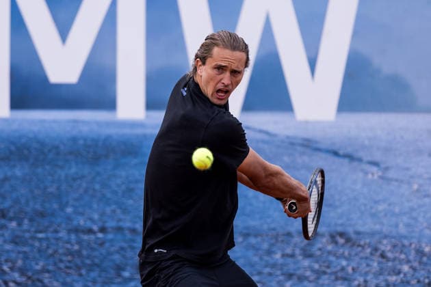 MUNICH, GERMANY - APRIL 16: Alexander Zverev (GER) training during the BMW Open by Bitpanda at MTTC Iphitos on April 16, 2026 in Munich, Germany. Bavaria Germany Copyright: xSteffiexWunderlx