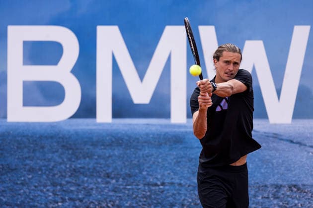 MUNICH, GERMANY - APRIL 16: Alexander Zverev (GER) training during the BMW Open by Bitpanda at MTTC Iphitos on April 16, 2026 in Munich, Germany. Bavaria Germany Copyright: xSteffiexWunderlx