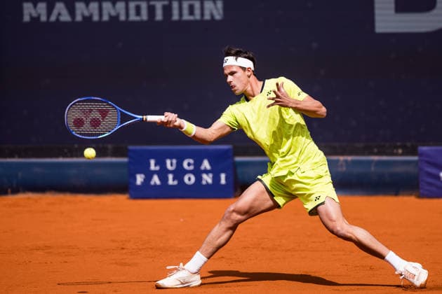 MUNICH, GERMANY - APRIL 16: Daniel Altmaier (GER) during the BMW Open by Bitpanda Singles match between Daniel Altmaier (GER) vs Alex Molcan (SVK) at MTTC Iphitos on April 16, 2026 in Munich, Germany. Bavaria Germany Copyright: xSteffiexWunderlx