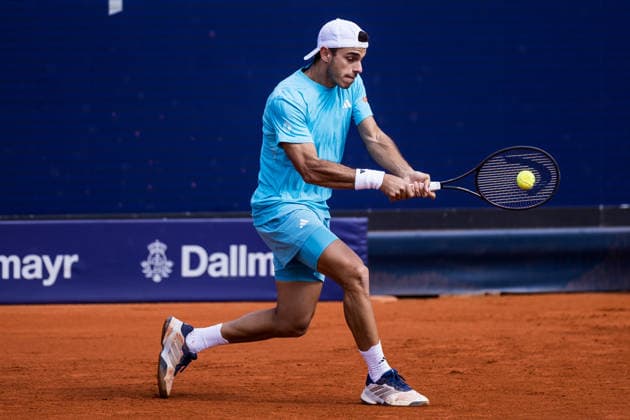 MUNICH, GERMANY - APRIL 16: Francisco Cerundolo (ARG) during the BMW Open by Bitpanda Singles match between Botic van de Zandschulp (NED) vs Francisco Cerundolo (ARG) at MTTC Iphitos on April 16, 2026 in Munich, Germany. Bavaria Germany Copyright: xSteffiexWunderlx