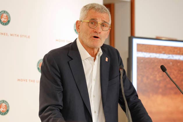 April 16, 2026, Paris, Paris, France: Gilles MORETTON President of FFT during the press conference, PK, Pressekonferenz of the tennis Grand Slam of Roland Garros 2026, at Roland Garros Stadium - on April 16 2026 .Paris - France Paris France - ZUMAb253 20260416_zsp_b253_019 Copyright: xLoicxBaratouxx