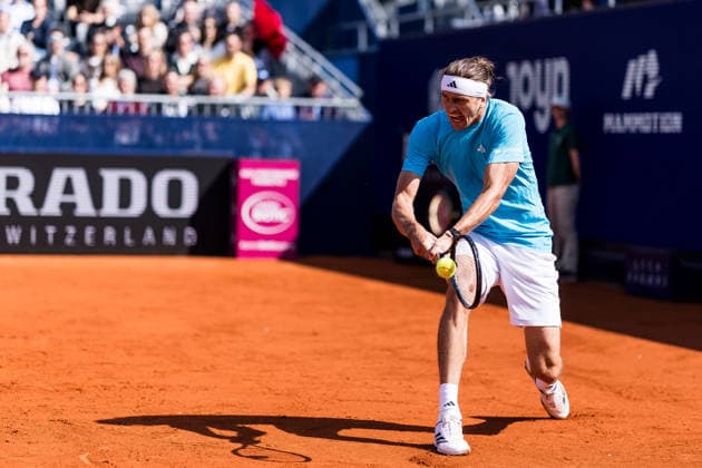 MUNICH, GERMANY - APRIL 16: Alexander Zverev (GER) during the BMW Open by Bitpanda Singles match between Alexander Zverev (GER) vs Gabriel Diallo (CAN) at MTTC Iphitos on April 16, 2026 in Munich, Germany. Bavaria Germany Copyright: xSteffiexWunderlx