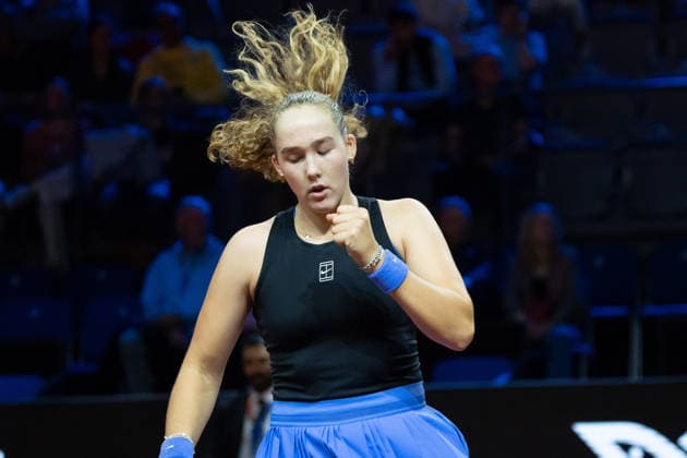 Mirra Andreeva (RUS) im Bild, Jubel, Freude, Emotion, Geste, GER, Alycia Parks vs. Mirra Andreeva, Tennis, ATP, Tennis Herren Turnier, WTA, Tennis Damen 500, Porsche Tennis Grand-Prix, 15.04.2026, GER, Alycia Parks vs. Mirra Andreeva, Tennis, ATP-Turnier, WTA 500, Porsche Tennis Grand-Prix, 15.04.2026, Stuttgart Copyright: xEibner-Pressefoto EdwardxCheungx EP_ECG