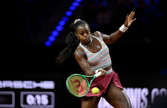 Alycia Parks (USA) Aktion Tennis Damen Porsche-Cup Porsche Tennis Grand Prix GP Stuttgart 2026 Porsche Arena 11-19.04.2026 DFL REGULATIONS PROHIBIT ANY USE OF PHOTOGRAPHS AS IMAGE SEQUENCES AND OR QUASI-VIDEO Tennis Damen Porsche-Cup Porsche Tennis Grand Prix GP Stuttgart 2026