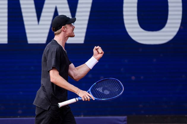 MUNICH, GERMANY - APRIL 16: Denis Shapovalov (CAN) cheers during the BMW Open by Bitpanda Singles match between Denis Shapovalov (CAN) vs Fabian Marozsan (HUN) at MTTC Iphitos on April 16, 2026 in Munich, Germany. Bavaria Germany Copyright: xSteffiexWunderlx