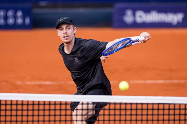 MUNICH, GERMANY - APRIL 16: Denis Shapovalov (CAN) during the BMW Open by Bitpanda Singles match between Denis Shapovalov (CAN) vs Fabian Marozsan (HUN) at MTTC Iphitos on April 16, 2026 in Munich, Germany. Bavaria Germany Copyright: xSteffiexWunderlx