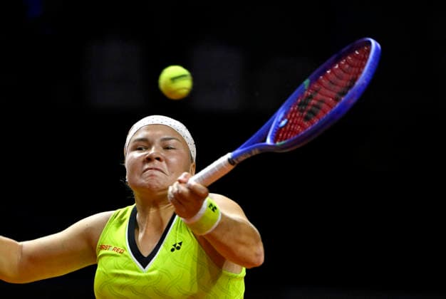 Diana Maximowna Shnaider Schnaider (RUS) Aktion Tennis Damen Porsche-Cup Porsche Tennis Grand Prix GP Stuttgart 2026 Porsche Arena 11-19.04.2026 DFL REGULATIONS PROHIBIT ANY USE OF PHOTOGRAPHS AS IMAGE SEQUENCES AND OR QUASI-VIDEO Tennis Damen Porsche-Cup Porsche Tennis Grand Prix GP Stuttgart 2026