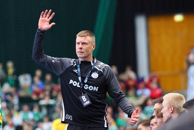 DHfK Leipzig - Gummersbach Handball Bundesliga Leipzig, 16.04.2026, ARENA Leipzig, Spieltag 21,Handball Bundesliga , SC DHFK Leipzig vs. VfL Gummersbach , Im Bild: Trainer Gudjon Valur Sigurdsson (Gummersbach) ,