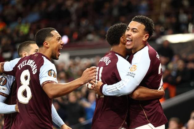 Ollie Watkins of Aston Villa celebrates a goal 1-0. Aston Villa v Bologna, UEFA Europa League, Quarter Final, Second Leg, Football, Villa Park, Birmingham, UK - 16 Apr 2026Birmingham Villa Park United Kingdom EDITORIAL USE ONLY No use with unauthorised audio, video, data, fixture lists, club league logos or live services. Online in-match use limited to 120 images, no video emulation. No use in betting, games or single club league player publications.  Copyright: xRyanxBrowne Shutterstockx 16828672as