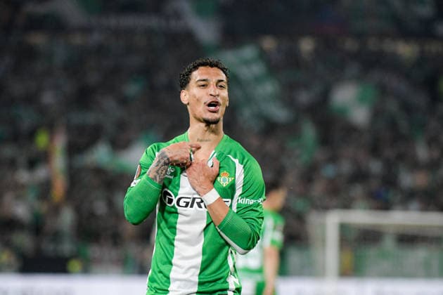 Real Betis Balompie v SC Braga - UEFA Europa League SEVILLA, SPAIN - APRIL 16: Antony of Real Betis Balompie celebrate his goal during the UEFA Europa League 2025 26 Quarter-Final match between SC Braga and Real Betis Balompie at Estadio Estadio La Cartuja on April 16, 2026 in Sevilla, Spain (Photo by Samuel Carreno) Sevilla Sevilla Andalucia Spain Copyright: xSamuelxCarrenox 000_2096