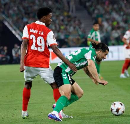 SEVILLA 16 04 2026 ESTADIO DE LA CARTUJA PARTIDO DE VUELTA DE CUARTOS DE FINAL DE UEFA EUROPA LEAGUE REAL BETIS-SPORTING BRAGA .archsev FOTO MANUEL GOMEZ GORBY Y RICARDO RODRIGUEZ Copyright: xMANUxGOMEZx
