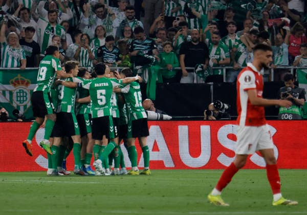 SEVILLA 16 04 2026 ESTADIO DE LA CARTUJA PARTIDO DE VUELTA DE CUARTOS DE FINAL DE UEFA EUROPA LEAGUE REAL BETIS-SPORTING BRAGA .archsev FOTO MANUEL GOMEZ SEVILLA 16 04 2026 ESTADIO DE LA CARTUJA PARTIDO DE VUELTA DE CUARTOS DE FINAL DE UEFA EUROPA LEAGUE REAL BETIS-SPORTING BRAGA .archsev FOTO MANUEL GOMEZ GOL DE ABDE Copyright: xMANUxGOMEZx