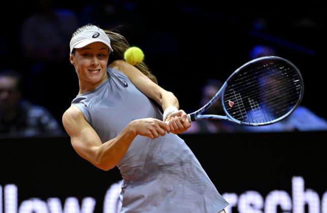 Zeynep Sonmez (TUR) Aktion Tennis Damen Porsche-Cup Porsche Tennis Grand Prix GP Stuttgart 2026 Porsche Arena 11-19.04.2026 DFL REGULATIONS PROHIBIT ANY USE OF PHOTOGRAPHS AS IMAGE SEQUENCES AND OR QUASI-VIDEO Tennis Damen Porsche-Cup Porsche Tennis Grand Prix GP Stuttgart 2026
