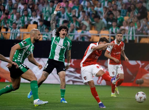 SEVILLA 16 04 2026 ESTADIO DE LA CARTUJA PARTIDO DE VUELTA DE CUARTOS DE FINAL DE UEFA EUROPA LEAGUE REAL BETIS-SPORTING BRAGA .archsev FOTO MANUEL GOMEZ GORBY Y BELLERIN Copyright: xMANUxGOMEZx