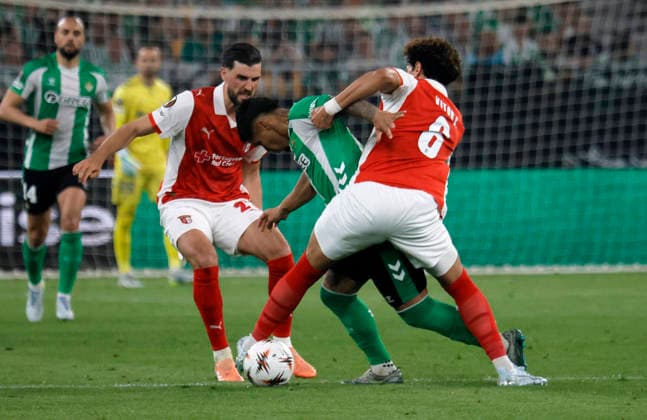 SEVILLA 16 04 2026 ESTADIO DE LA CARTUJA PARTIDO DE VUELTA DE CUARTOS DE FINAL DE UEFA EUROPA LEAGUE REAL BETIS-SPORTING BRAGA .archsev FOTO MANUEL GOMEZ SEVILLA 16 04 2026 ESTADIO DE LA CARTUJA PARTIDO DE VUELTA DE CUARTOS DE FINAL DE UEFA EUROPA LEAGUE REAL BETIS-SPORTING BRAGA .archsev FOTO MANUEL GOMEZ CUCHO HERNANDEZ Y VICTOR C Copyright: xMANUxGOMEZx