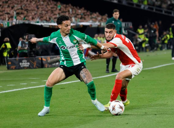 SEVILLA 16 04 2026 ESTADIO DE LA CARTUJA PARTIDO DE VUELTA DE CUARTOS DE FINAL DE UEFA EUROPA LEAGUE REAL BETIS-SPORTING BRAGA .archsev FOTO MANUEL GOMEZ SEVILLA 16 04 2026 ESTADIO DE LA CARTUJA PARTIDO DE VUELTA DE CUARTOS DE FINAL DE UEFA EUROPA LEAGUE REAL BETIS-SPORTING BRAGA .archsev FOTO MANUEL GOMEZ ANTONI Y GABRI Copyright: xMANUxGOMEZx