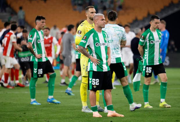 SEVILLA 16 04 2026 ESTADIO DE LA CARTUJA PARTIDO DE VUELTA DE CUARTOS DE FINAL DE UEFA EUROPA LEAGUE REAL BETIS-SPORTING BRAGA .archsev FOTO MANUEL GOMEZ SEVILLA 16 04 2026 ESTADIO DE LA CARTUJA PARTIDO DE VUELTA DE CUARTOS DE FINAL DE UEFA EUROPA LEAGUE REAL BETIS-SPORTING BRAGA .archsev FOTO MANUEL GOMEZ EL BETIS CAE ELIMINADO Copyright: xMANUxGOMEZx