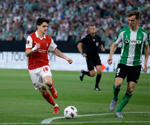 SEVILLA 16 04 2026 ESTADIO DE LA CARTUJA PARTIDO DE VUELTA DE CUARTOS DE FINAL DE UEFA EUROPA LEAGUE REAL BETIS-SPORTING BRAGA .archsev FOTO MANUEL GOMEZ LLORENTE Y PAU VICTOR Europa League Betis vs Sporting Braga 900 Cordon Press  900 CordonxPress LOF - Europa League Betis vs Sporting Braga