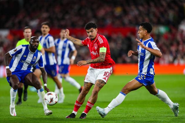 Nottingham Forest v FC Porto, UEFA Europa League Morgan Gibbs-White Of Nottingham Forest in action during the Nottingham Forest v FC Porto UEFA Europa League match at the City Ground, West Bridgford, England on 16 April 2026 Credit: Lee Keuneke Every Second Media Editorial use only. All images are copyright Every Second Media Limited. No images may be reproduced without prior permission. Copyright: xIMAGO EveryxSecondxMediax ESM-1913-0099 LeexKeunekex xEveryxSecondxMediax