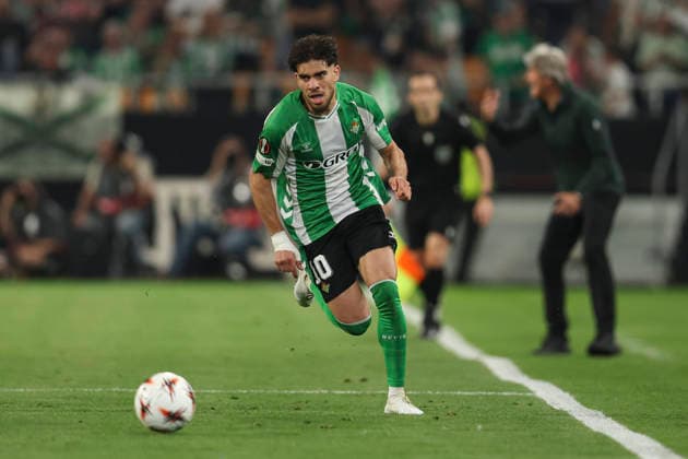 ESP: Real Betis-SC Braga. UEFA Europa League. Quarter-Finals, second Leg. Abde Ezzalzouli of Real Betis during the UEFA Europa League match, Quarter-Finals, second leg between Real Betis and SC Braga. Olimpico de la Cartuja Stadium on April 17, 2026 in Sevilla, Spain. kpng Copyright: xAntonioxPozox xPRESSINPHOTOx AP_260417_BET_BRA_2526_035