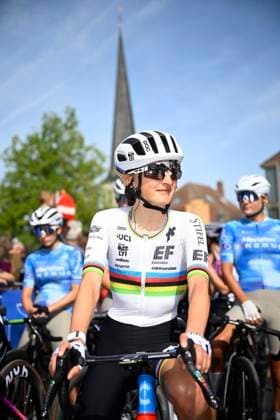 Brabantse Pijl - Fleche Brabanconne Women 2026 Cycling Race OVERIJSE, BELGIUM - APRIL 17 : Vallieres Magdeleine (CAN) of EF Education-Oatly during the 11th edition of De Brabantse Pijl - La Fleche Brabanconne Women an UCI ProSeries 1.Pro one day cycling road race for Women Elite of 125 km with start in Lennik and finish in Overijse on April 17, 2026 in Overijse, Belgium, 17 04 2026 ( Motordriver Guy De Vuyst - Overijse Belgium  Copyright: xTomasxSiskx