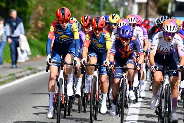 Brabantse Pijl - Fleche Brabanconne Women 2026 Cycling Race OVERIJSE, BELGIUM - APRIL 17 : Moors Fleur (BEL) of Lidl - Trek during the 11th edition of De Brabantse Pijl - La Fleche Brabanconne Women an UCI ProSeries 1.Pro one day cycling road race for Women Elite of 125 km with start in Lennik and finish in Overijse on April 17, 2026 in Overijse, Belgium, 17 04 2026 ( Motordriver Guy De Vuyst - Overijse Belgium  Copyright: xTomasxSiskx