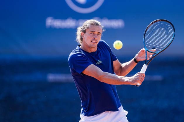 MUNICH, GERMANY - APRIL 17: Alexander Zverev (GER) training during the BMW Open by Bitpanda at MTTC Iphitos on April 17, 2026 in Munich, Germany. Bavaria Germany Copyright: xSteffiexWunderlx