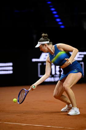 Linda Noskova (CZE) Aktion Tennis Damen Porsche-Cup Porsche Tennis Grand Prix GP Stuttgart 2026 Porsche Arena 11-19.04.2026 DFL REGULATIONS PROHIBIT ANY USE OF PHOTOGRAPHS AS IMAGE SEQUENCES AND OR QUASI-VIDEO Tennis Damen Porsche-Cup Porsche Tennis Grand Prix GP Stuttgart 2026