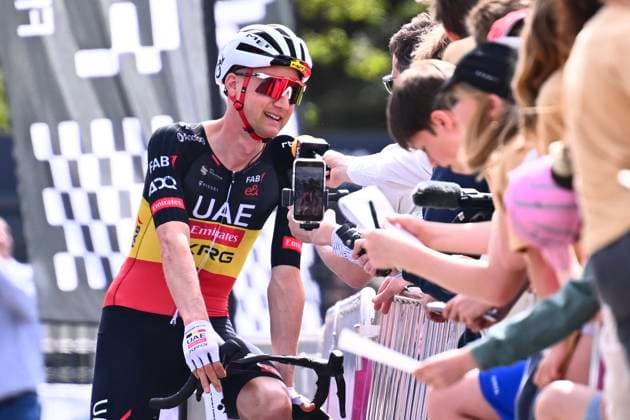 Brabantse Pijl - Fleche Brabanconne 2026 Cycling Race OVERIJSE, BELGIUM - APRIL 17 : Wellens Tim (BEL) of UAE Team Emirates - XRG during the 66th edition of De Brabantse Pijl - La Fleche Brabanconne an UCI ProSeries 1.Pro one day cycling road race for Men Elite of 162 km with start in Beersel and finish in Overijse on April 17, 2026 in Overijse, Belgium, 17 04 2026 ( Motordriver Kenny Verfaillie - Overijse Belgium  Copyright: xGvgx