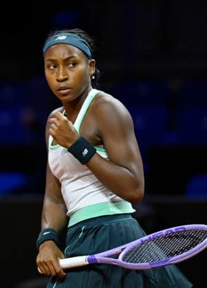 Coco Gauff (USA) Jubel Freude Emotion Tennis Damen Porsche-Cup Porsche Tennis Grand Prix GP Stuttgart 2026 Porsche Arena 11-19.04.2026 DFL REGULATIONS PROHIBIT ANY USE OF PHOTOGRAPHS AS IMAGE SEQUENCES AND OR QUASI-VIDEO Tennis Damen Porsche-Cup Porsche Tennis Grand Prix GP Stuttgart 2026