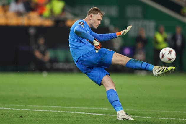 ESP: Real Betis-SC Braga. UEFA Europa League. Quarter-Finals, second Leg. Lukas Hornicek of SC Braga during the UEFA Europa League match, Quarter-Finals, second leg between Real Betis and SC Braga. Olimpico de la Cartuja Stadium on April 17, 2026 in Sevilla, Spain. kpng Copyright: xAntonioxPozox xPRESSINPHOTOx AP_260417_BET_BRA_2526_152