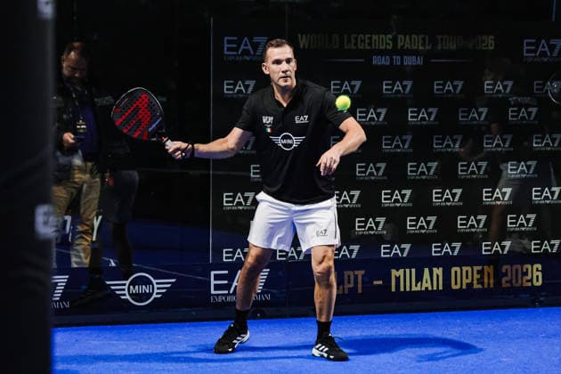 The 2026 EA7 World Legends Padel Tour Featuring Soccer Legends On The Court In Milan Andriy Shevchenko, former Ukrainian soccer player, is seen during a match of the 2026 EA7 World Legends Padel Tour featuring soccer legends at Padel Zenter Scalo Farini on March 14, 2026, in Milan, Italy. Milan Italy  Copyright: xAlessandroxBremecx originalFilename:bremec-the2026e260314_npLAz.jpg
