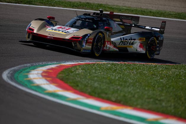 The 12 Cadillac V-Series.R of Cadillac Hertz Team Jota, driven by Alex LYNN (GBR), Will STEVENS (GBR) and Norman NATO (FRA), in action during the FIA World Endurance Championship 6 Hours of Imola at Autodromo Enzo e Dino Ferrari in Imola, Italy, April 17-19, 2026. during WEC - 6 Hours of Imola, Endurance race in Imola, Italy, April 17 2026  Copyright: xDanielexPaglino IPAxSportx xipa-agency.netx xx IPA_74024081 IPA_Agency_IPA74024081