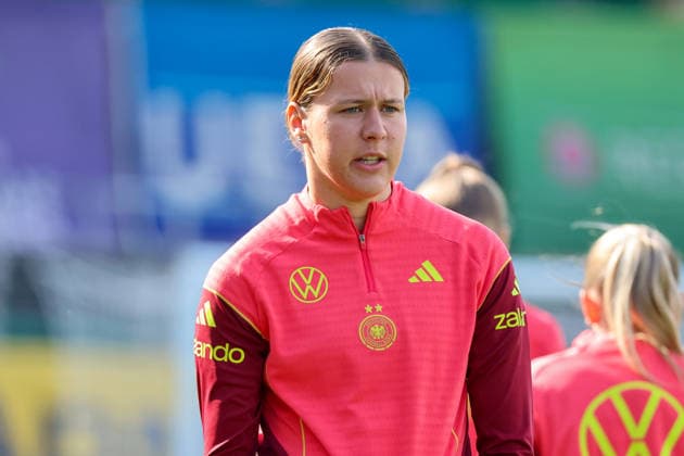 Ried im Innkreis, Österreich 17. April 2026: Vorbereitung auf das Frauen WM-Qualifikationsspiel Österreich vs. Deutschland - Abschlusstraining Im Bild: Larissa Mühlhaus Muehlhaus (Deutschland) Copyright: HMBxMedia MadeleinexFantini
