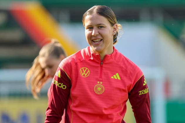 Ried im Innkreis, Österreich 17. April 2026: Vorbereitung auf das Frauen WM-Qualifikationsspiel Österreich vs. Deutschland - Abschlusstraining Im Bild: Larissa Mühlhaus Muehlhaus (Deutschland) Copyright: HMBxMedia MadeleinexFantini