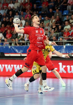 17.04.2026, Deutschland, Bietigheim Handball SG BBM Bietigheim vs. HSG Krefeld, Nikola Vlahovic (BBM)
