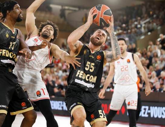 Basket Euroleague Monaco Tel Aviv PHOTOPQR NICE MATIN Dylan Meiffret ; Monaco ; 17 04 2026 ; Match d euroleague de Basketball, l AS MONACO rencontre l HAPOEL IBI TEL AVIV a domicile a la salle Gaston Medecin. ICI : 55 - Mike James Monaco France  Copyright: xPHOTOPQR NICExMATIN MAXPPPxDylanxMeiffretx 20260417NIM1579 20260417NIM1579