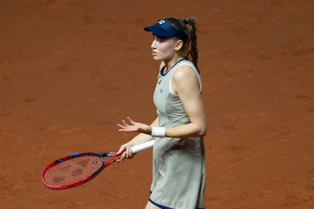 Elena Rybakina (KAZ) im Bild, enttäuscht, unzufrieden, GER, Elena Rybakina vs. Leylah Fernandez, Tennis, ATP, Tennis Herren Turnier, WTA, Tennis Damen 500, Porsche Tennis Grand-Prix, Viertelfinale, 15.04.2026, GER, Elena Rybakina vs. Leylah Fernandez, Tennis, ATP-Turnier, WTA 500, Porsche Tennis Grand-Prix, Viertelfinale, 15.04.2026, Stuttgart Copyright: xEibner-Pressefoto EdwardxCheungx EP_ECG