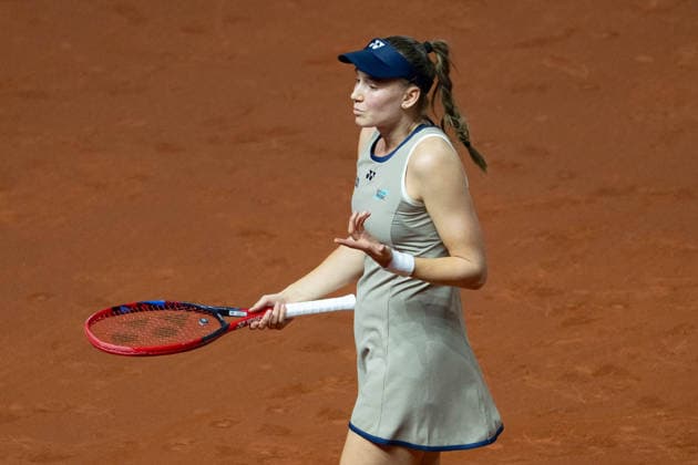 Elena Rybakina (KAZ) im Bild, enttäuscht, unzufrieden, GER, Elena Rybakina vs. Leylah Fernandez, Tennis, ATP, Tennis Herren Turnier, WTA, Tennis Damen 500, Porsche Tennis Grand-Prix, Viertelfinale, 15.04.2026, GER, Elena Rybakina vs. Leylah Fernandez, Tennis, ATP-Turnier, WTA 500, Porsche Tennis Grand-Prix, Viertelfinale, 15.04.2026, Stuttgart Copyright: xEibner-Pressefoto EdwardxCheungx EP_ECG