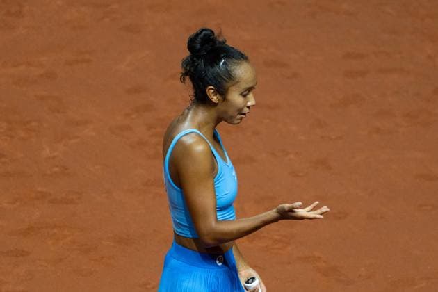 Leylah Fernandez (CAN) im Bild, enttäuscht, Enttäuschung, Emotion, Geste, GER, Elena Rybakina vs. Leylah Fernandez, Tennis, ATP, Tennis Herren Turnier, WTA, Tennis Damen 500, Porsche Tennis Grand-Prix, Viertelfinale, 15.04.2026, GER, Elena Rybakina vs. Leylah Fernandez, Tennis, ATP-Turnier, WTA 500, Porsche Tennis Grand-Prix, Viertelfinale, 15.04.2026, Stuttgart Copyright: xEibner-Pressefoto EdwardxCheungx EP_ECG